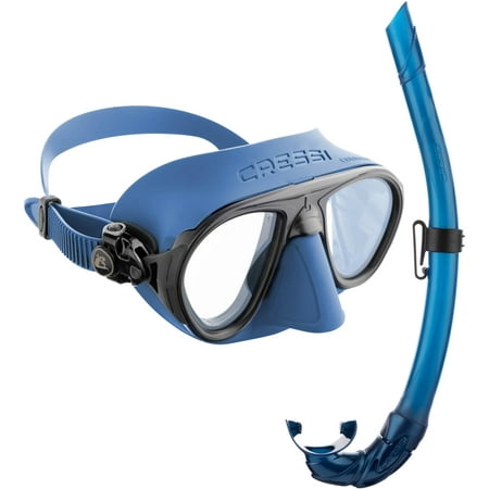 UPC: 0843607595483 | Cressi Calibro and Corsica Mask Snorkel (Blue)