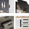 thumbnail image 5 of Tiradores autoadhesivos Tiradores autoadhesivos para puertas y ventanas de 2 piezas Tiradores para puertas a presión Tiradores de aluminio autoadhesivos Tiradores para muebles (negro) RUIOIU, 5 of 5