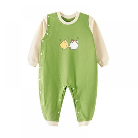

HULKLIFE Newborn Baby Boys Girls Romper Cotton Long Sleeve Cute Cartoon Jumpsuit Infant Clothes