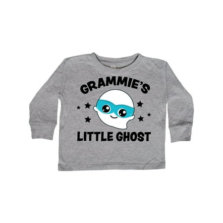 

Inktastic Cute Grammie s Little Ghost with Stars Gift Toddler Boy or Toddler Girl Long Sleeve T-Shirt