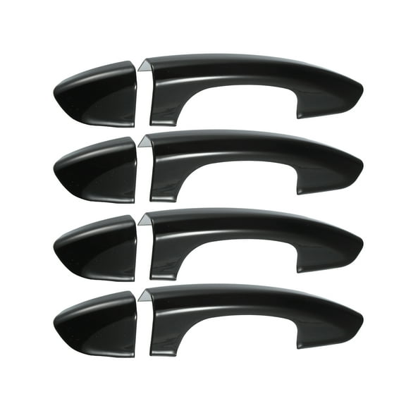 4pcs ABS Exterior Door Handle Cover Trim for Ford Fusion Mondeo 2013-2019 for Ford Edge 2015-2022 Black