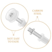 WRISTBIQUE 4-Piece White Bi-Fold Closet Door Hardware Kit with Enhanced Load Bearing Folding Door Components