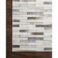 thumbnail image 6 of Loloi Maddox Printed Cowhide Patchwork Ivory / Grey Area Rug, 6 of 7