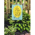 thumbnail image 2 of SIDONKU Blue Wedding I Love You to The Moon and Back Hand Lettering Quote Watercolor Full Garden Flag Decorative Flag House Banner 12x18 inch, 2 of 2