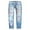 Pink, variant on Bmisegm Women's Autumn and Winter Valentine's Day Jeans Printed Hole Thickened Trousers Y2K Jeans for Women Pink L