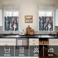 thumbnail image 2 of Mushroom (6) Kitchen Curtains - Vintage Tier Curtains for Bathroom Living RV Rod Pocket Window Drapes 36 Inch 2 Panels Set 27.5"x24" Window Treatment Tiers, 2 of 4