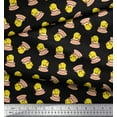 thumbnail image 2 of Soimoi Cotton Poplin Fabric Cup,Plate & Chick Cartoon Decor Fabric Printed Yard 56 Inch Wide, 2 of 3