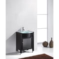 thumbnail image 2 of Virtu USA MS-545-G-ES-NM Ava 24 in. Single Bath Vanity in Espresso with Green Glass Top with Polished Chrome Faucet, 2 of 4