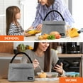 thumbnail image 6 of OPUX Lunch Bag for Women, Insulated Lunch Box Tote for Girls Work Adult School, Small Reusable Cooler Bag Lunch Container Food Tote for Travel Picnic, Fits 11 Cans, Heather Grey, 6 of 8
