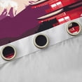 thumbnail image 4 of Homewish Tokyo Mount Fuji Black Out Curtains for Teens, Japanese Blossoms Flower Curtains Pack of 2 (42x63 Each), Red Pink Bedroom Curtains, Curtains Blackout Decor, 4 of 6