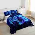 thumbnail image 3 of Homewish Graffiti Game Console Bedding Comforter Set,Modern Video Game Twin Comforter Sets,Blue Black Bedding Set For Boys,Breathable Home Decor Reversible,2pcs, 3 of 8