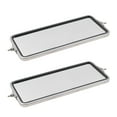 thumbnail image 2 of Brock Replacement Driver and Passenger Universal West Coast Truck Stainless Steel Side Mirrors 7" x 16", 2 of 9