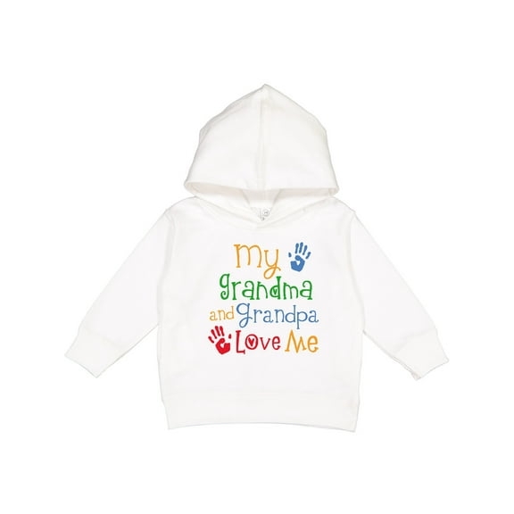 Inktastic My Grandma and Grandpa Love Me Toddler Hoodie