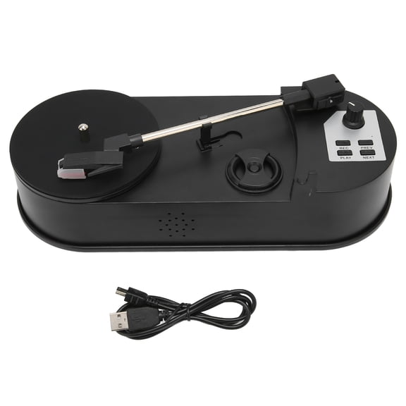 Mini Vinyl Turntable Record Player, Professional Turntable To MP3 Converter Supports Memory Card WAV MP3 Formats For Home For Music Lovers