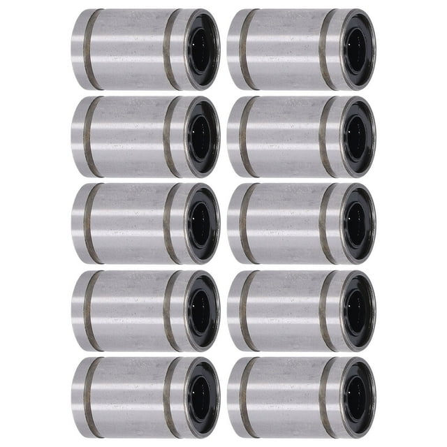 Linear Motion Bearing, CNC Bearings LM6UU 10Pcs Low Friction ID 6mm OD 12mm For Test Frame Spare For Electronic Devices