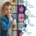 thumbnail image 3 of Blackout Kids Curtains,Boho Bohemia Flower Childrens Insulated Curtains Set Of 2,Bedroom Essentials,Toddler Room Decor 42"x54"(106x137cm), 3 of 4