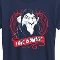 thumbnail image 3 of Disney Villains - Love Is Savage - Women's Short Sleeve Graphic T-Shirt, 3 of 5