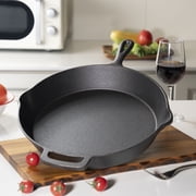 Mainstays 12 Inch Cast Iron Skillet with handle Black