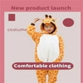 thumbnail image 4 of Kids One Piece Flannel Zip Cosplay Animal Costume Pajamas Home Clothing, 4 of 7