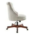 thumbnail image 6 of Linon Ragan High Back Office Chair with Adjustable Height and Swivel, 275 lb. Capacity, Natural, 6 of 10