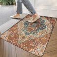 thumbnail image 3 of Retro Door Mat, 17 X 30 Inch Boho Orange Farmhouse Cute Tribal Aesthetic Welcome Doormat Decorative Home Floor Mat, Non Slip Rubber Back and Strong Water Absorption for Outdoor Indoor Entrance Decor, 3 of 6