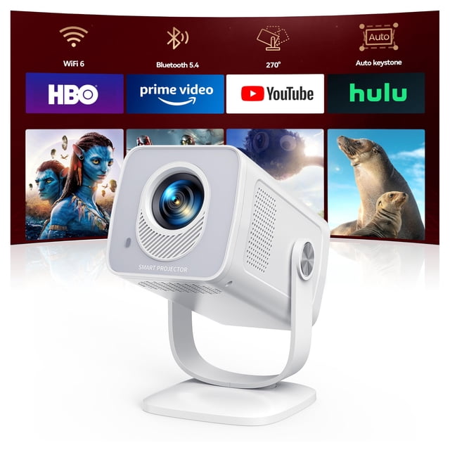 Proyector TOPTRO TP2 Mini 4K 1080P Android 13 WiFi 6 Bluetooth