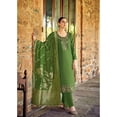 thumbnail image 2 of Indian Pakistani Designer Ready to Wear Shalwar Kameez Palazzo Pant with Dupatta Suits ( Green, M - 40 ), 2 of 5