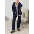 thumbnail image 4 of Conjunto de Ropa Cómoda PRETTYGARDEN Navy 2 Piezas Talle Small, 4 of 8
