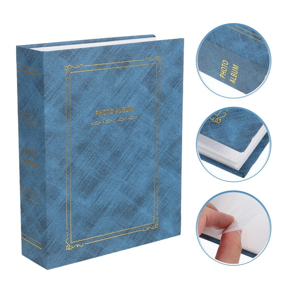 OUNONA Baby Photo Album 7x9 Inches with Sturdy Pages and Elegant Cover, Keepsake for Newborns and Toddlers