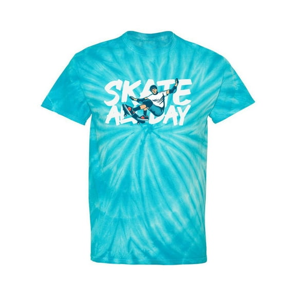 Skate All Day! Tie Dye Cyclone Men -SPIdeals Designs, Male Medium