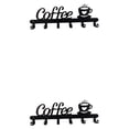 thumbnail image 4 of Wosthever Colgador de tazas de hierro montado en la pared, ganchos múltiples con estilo, lindo preperforado, para el hogar, cocina, tienda de con corazón 2Conjunto, 4 of 6
