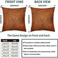 thumbnail image 4 of Halloween Spiderweb Pillow Covers 16x16 Set of 2 Black White Spider Web Outdoor Decorative Throw Pillows Halloween Scary Themed Farmhouse Pillowcases Linen Cushion Case Decor for Home Sofa Couch Bed, 4 of 6