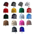 thumbnail image 4 of Transemion Stylish Spider Web Beanie Hat For Trendy Winter Fashion Unisex Spider Web Hats blue red, 4 of 6
