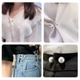 thumbnail image 3 of 5 Pcs Fashion Pearl Brooch,Sweater Shawl Clip Double Faux Pearl Brooches Waist Pants Extender Safety Pins, 3 of 7