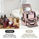 thumbnail image 5 of Bolsa de maquillaje BAFAMYE grande con 2 fundas extraíbles, color rosa, 5 of 6