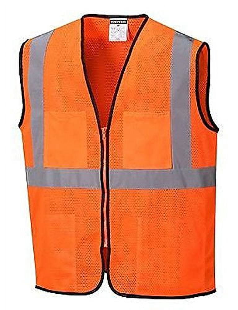 Portwest US380 Tampa Lightweight Mesh Safety Vest Orange, X-Large