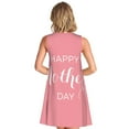 thumbnail image 6 of Lafuoo Happy Mother's Day Pattern Women's Sleeveless Dress, Round Tie Pocket Short Sleeve Dress Summer Clothing, Suitable for Vacation, Leisure, Work-XX-Large, 6 of 8