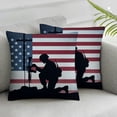 thumbnail image 3 of nygtbtfer Pillow Cover American Flag Decor Decorations Red Cushion Case for Sofa Couch White, 3 of 7