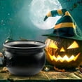 thumbnail image 6 of 9.8" Package Halloween Large Cauldron,Black Plastic Witch Cauldron Kettle Halloween Pot Candy Holder for Halloween & St.Patrick’s Day Party Favors Decor, 6 of 6