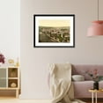 thumbnail image 3 of Historic Framed Print, Esslingen seen from Dreikaiserfallsen Black Forest Baden Germany, 17-7/8" x 21-7/8", 3 of 9