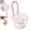 Pink, variant on Multifunctional Hanging Sink Drain Basket, Faucet Mount Sink Strainer with Self-Cleaning Dump Design for Food Scraps, Fruit Rinsing & Kitchen Use