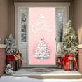 thumbnail image 7 of Yhmxh Christmas Door Cover Merry Christmas Decorations Red Gift Box Front Door Banner Christmas Backdrop Hanging Xmas Tree Front Door Covers Background Banner for Xmas Window Party Decor, 71"x35", 7 of 7