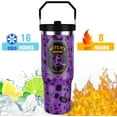 thumbnail image 3 of 30 oz Halloween Tumbler with Handle and Straw, Purple Witch Stainless Steel Vacuum Insulated Travel Coffee Mug Cup Water Bottle, Witchy Decor Stuff Gifts for Women, 3 of 6