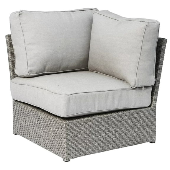 Patio Chair With Comfortable Grey Cushions - , Weather , 33 In X 26 In, 31 Lb, Garden Outdoor Seating Cushions, , 33"x33"x26", Relaxing Seat