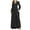 ☃177-Black, variant on Ladies Long Sleeve V-Neck Sequin Evening Solid Fashion Dress Glitter Mermaid Long Gown for Mother of The Bride Or Wedding Guest