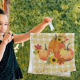 thumbnail image 5 of Dreamtimes Pumpkins Harvest Sunflowers Hand Towels 2 PCS, Ultra Soft and Highly Absorbent, Farmhouse Fall Decorative Fingertip Towel for Home, Bathroom, Kitchen, 28.3"x14.4", 5 of 5