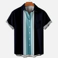 thumbnail image 2 of Stamzod Mens Shirts Hawaiian Tropical Shirt Short Sleeve Casual Button down Lapel Summer Plus Size Shirts for Men, 2 of 6