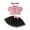 Pink, variant on TAIAOJING Toddler Girls Short Sleeve Dot Prints Coat Tops Skirts Outfits Sets Boho 18-24M
