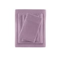 thumbnail image 3 of Comfort Classics Heathered Cotton Jersey Knit Sheet Set, Purple, Full, 3 of 8