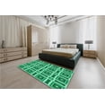 thumbnail image 5 of Ahgly Company Machine Washable Indoor Rectangle Transitional Lime Mint Green Area Rugs, 6' x 9', 5 of 7
